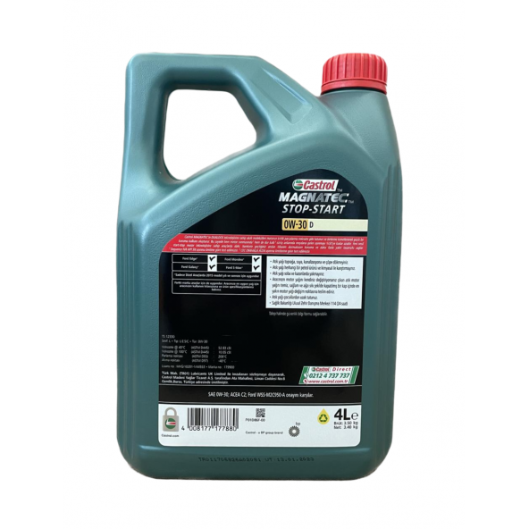 Castrol Magnatec Stop Start 0W-30 D 4 lt Motor Yağı - 2024 - 2