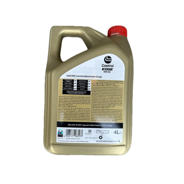 Castrol Edge Supercar 10W-60 4 lt Motor Yağı - 2024 - 2
