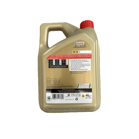 Castrol Edge 5W-30 C3 4 lt Motor Yağı - 2025 - 2