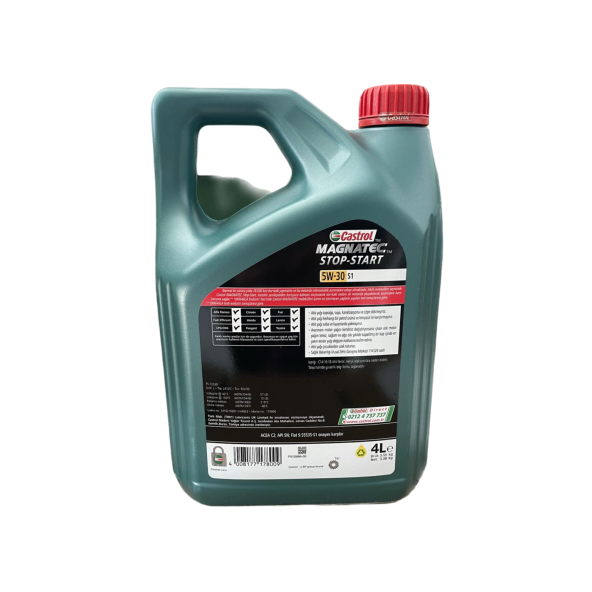 Castrol Magnatec Stop-Start 5W-30 S1 4 lt Motor Yağı - 2024 - 2