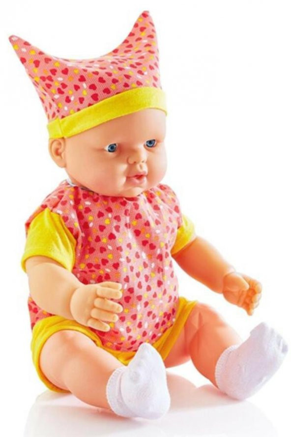 Erpa Türkçe Konuşan Berk Bebek Desenli Kıyafetli 60 Cm Konuşan Et Kel Bebek