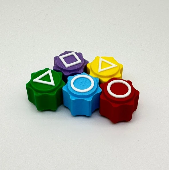 Squid Game Beş Taş (5 TAŞ) Oyunu Kalamar Oyun Beştaş Oyuncak Renkli Taş - 2