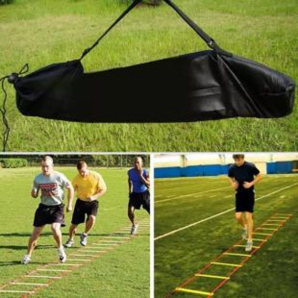 Clifton Antrenman Merdiveni 4 Metre 10 Çubuklu İdman Merdiveni Kırmızı - 7