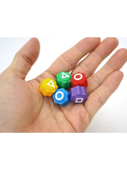 Squid Game Beş Taş (5 TAŞ) Oyunu Kalamar Oyun Beştaş Oyuncak Renkli Taş