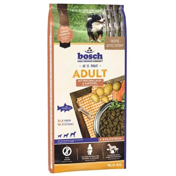 Bosch Somon Balıklı Patetesli Yetişkin Kuru Köpek Maması 15 Kg