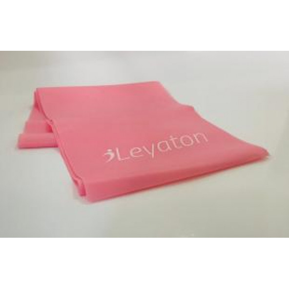 Leyaton Pilates Bandı Jimnastik Plates Lastiği 150x15 Cm Egzersiz Aerobik Bant 1 Adet Pembe - 2