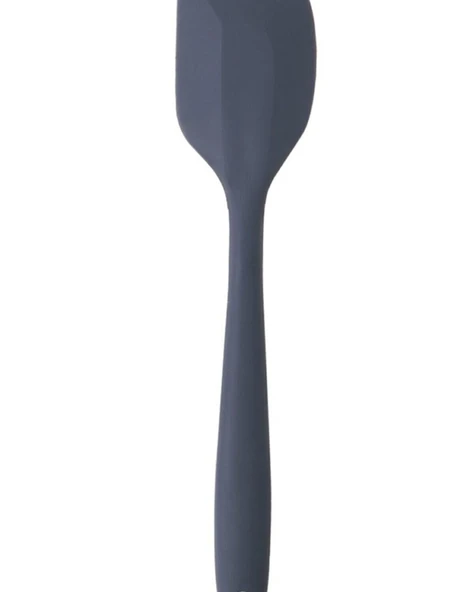 Pink Rose Yanmaz Yapışmaz Silikon Yassı Spatula ,hamur Sıyırıcı 3lü Set Antrasit - 3