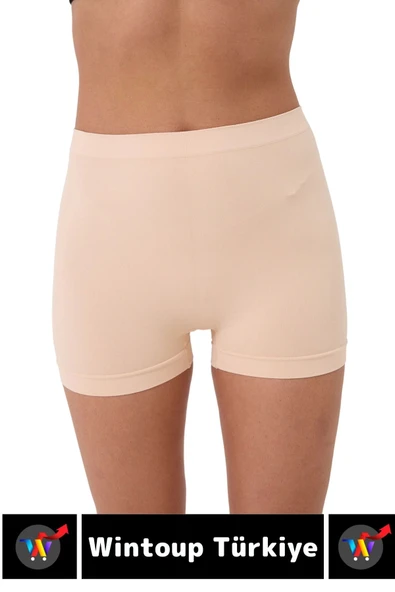 Özel Üretim İz Göstermez Yüksek Bel Sıkılaştırıcı İnceltici Toparlayıcı Dikişsiz Boxer Şort Korse - Resim 3