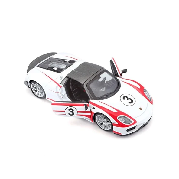 Nessiworld 28009 Burago Porsche 918 Spyder 1:24 Model Araba -Sunman - 4