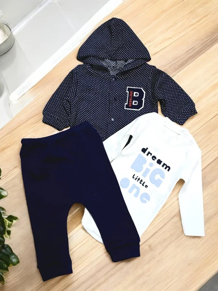 Hırkalı Erkek Bebek Takım  ST08502
