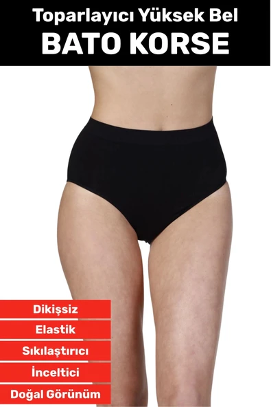 Özel Üretim İz Göstermez Yüksek Bel Sıkılaştırıcı İnceltici Vücut Toparlayıcı Dikişsiz Bato Korse