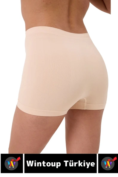 Özel Üretim İz Göstermez Yüksek Bel Sıkılaştırıcı İnceltici Toparlayıcı Dikişsiz Boxer Şort Korse - Resim 5