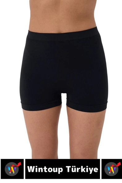 Özel Üretim İz Göstermez Yüksek Bel Sıkılaştırıcı İnceltici Toparlayıcı Dikişsiz Boxer Şort Korse - Resim 4