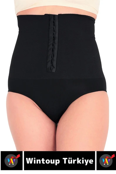 Özel Üretim Vücut Şekillendirici Beden Küçülten Toparlayıcı Ağraflı Yüksek Bel Slip Korse - Resim 3