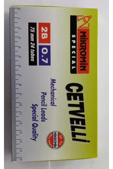 Min Cetvelli 2b Kalem Ucu 0,7 75mm 24 Tüp M-750 Paket