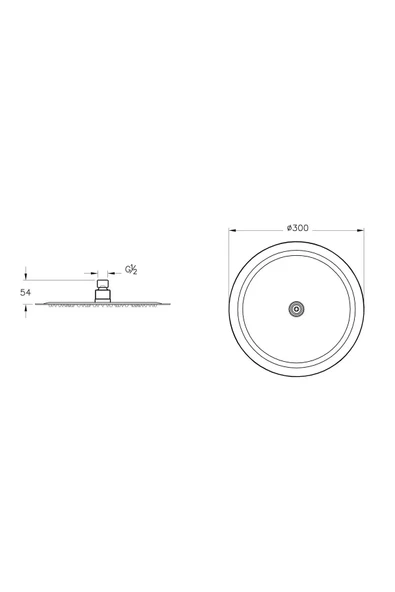 Artema Lite Lc Duş Başlığı 300 Mm Altın A4567423 - 3