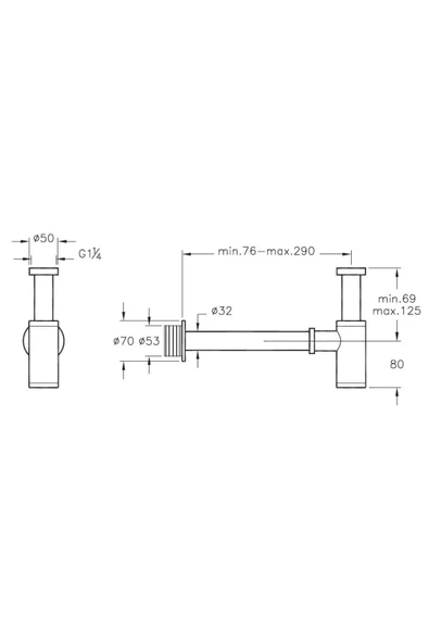 Artema Lavabo Sifonu T Tipi A45123 - 2