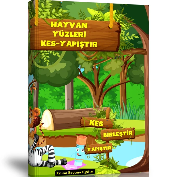 Okul Öncesi ve Birinci Sınıflar İçin KES-Yapıştır Seti (Hayvanlar-Araçlar) - 2