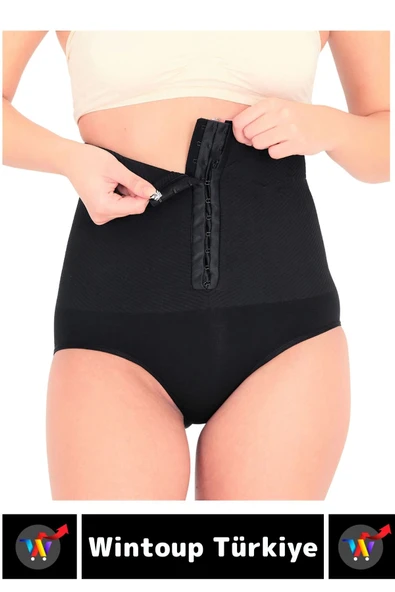 Özel Üretim Vücut Şekillendirici Beden Küçülten Toparlayıcı Ağraflı Yüksek Bel Slip Korse - Resim 7