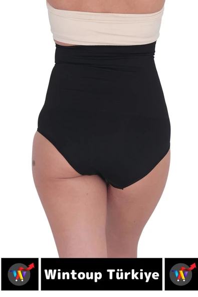 Özel Üretim Vücut Şekillendirici Beden Küçülten Toparlayıcı Ağraflı Yüksek Bel Slip Korse - Resim 6