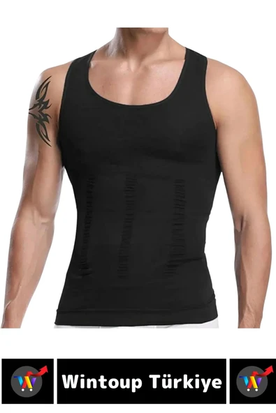 Özel Üretim Jinekomasti Dik Duruş Toparlayıcı Göbek Sıkılaştırıcı Elastik Erkek Atlet Korse 3 Adet - Resim 2