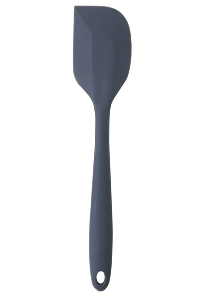 PinkRose Büyük Boy Antrasit Silikon Spatula + Kaşık Set 3 lü - 3