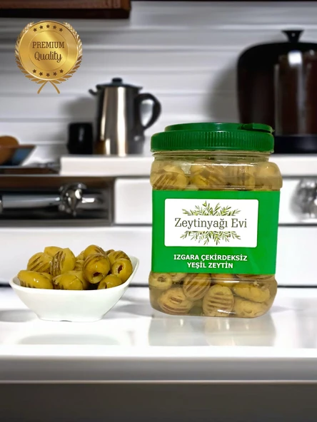 Izgara Çekirdeksiz Yeşil Zeytin Salatası 900 Gram Pet Ambalaj - 4