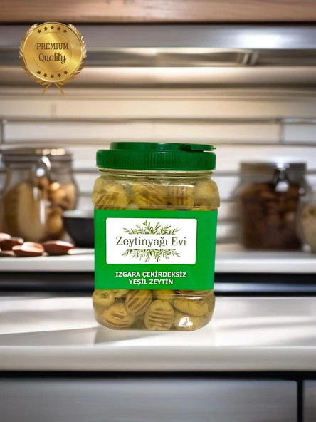 Izgara Çekirdeksiz Yeşil Zeytin Salatası 900 Gram Pet Ambalaj - 3