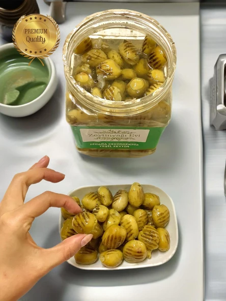 Izgara Çekirdeksiz Yeşil Zeytin Salatası 900 Gram Pet Ambalaj - 2