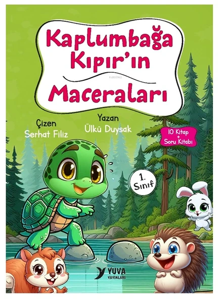 Yuva - Kaplumbağa Kıpır ın Maceraları Hikaye Seti 10Lu 1.Sınıf