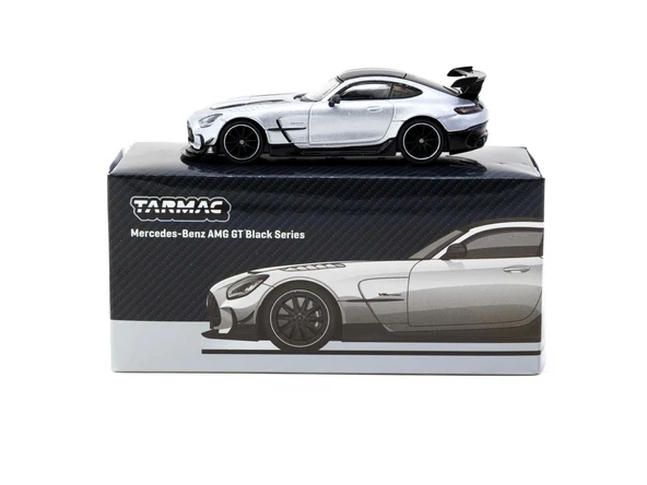 Tarmac Works 1/64 Mercedes-Benz AMG GT Black Series Silver Metallic - GLOBAL64 T64G-042-SL