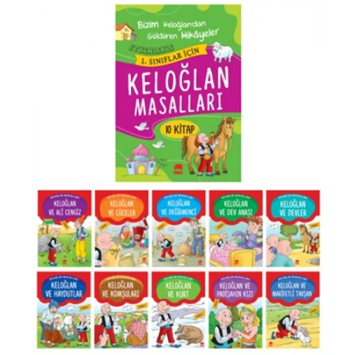 Ema - Keloğlan Masalları Hikaye - 19x27 cm 4 Farklı Kitap