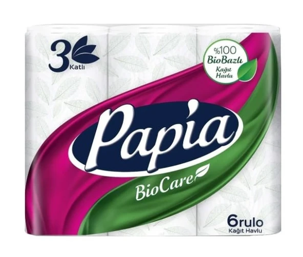 Papia Biocare Kağıt Havlu 6'lı