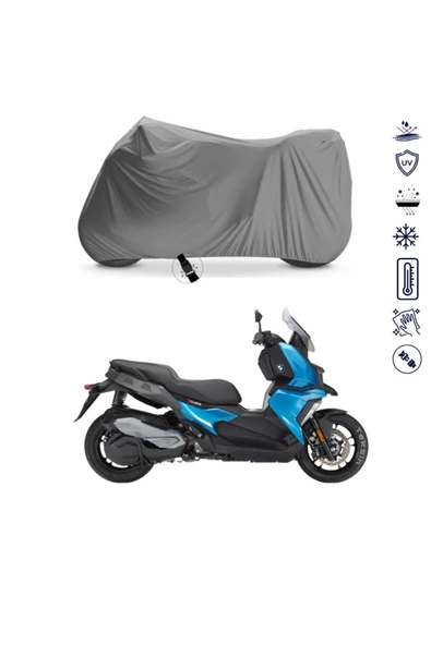 Bmw C 400 X Çantalı Bağlantı Tokalı Uyumlu Solarblock Prime Motosiklet Brandası Örtüsü