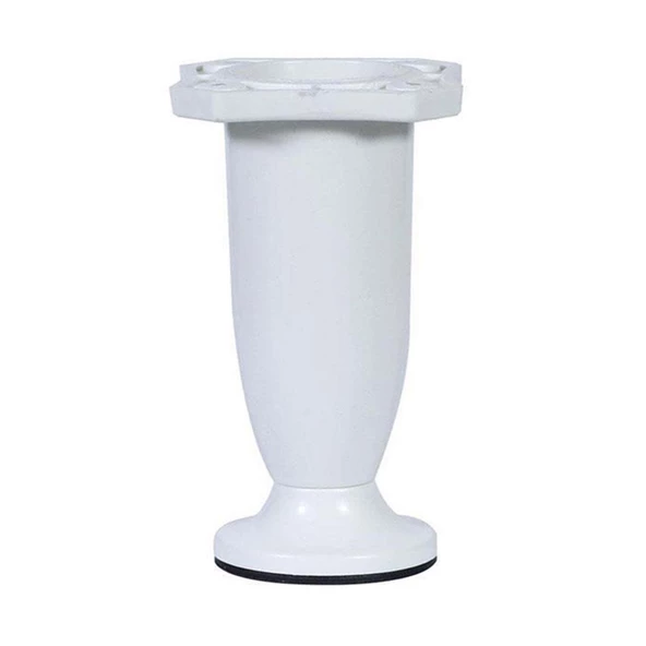 Ayarlanabilir Dolap Mobilya Kanepe Sehpa Tezgah Ayağı Plastik Beyaz Ayakları 10 Cm (4 ADET) - 4