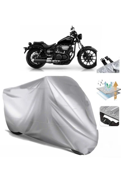 Yamaha Xv950  Arka Çanta (bağlantı Tokalı) Uyumlu SolarBlock Prime Motosiklet Brandası Örtüsü