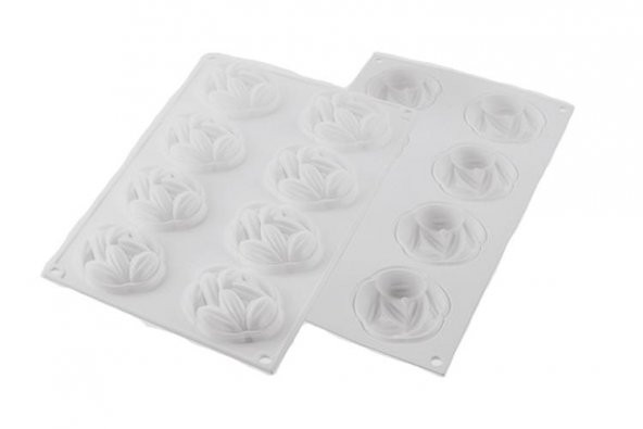 Silikomart Kit Tarte Ring Cocoa 70 mm Kek Kalıbı - Resim 2