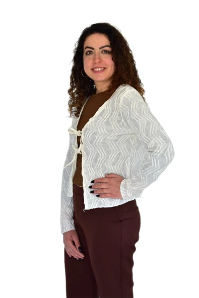 Kadın Yazlık Otantik Bürümcük Hırka BGL-ST04246 - Resim 3