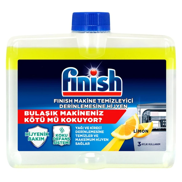 Finish Bulaşık Makinesi Hijyen Temizleyici 250 Ml Limon