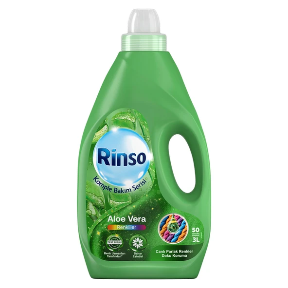 Rinso Sıvı Çamaşır Deterjanı Komple Bakım Serisi Renkliler İçin 50 Yıkama 3 L - 1