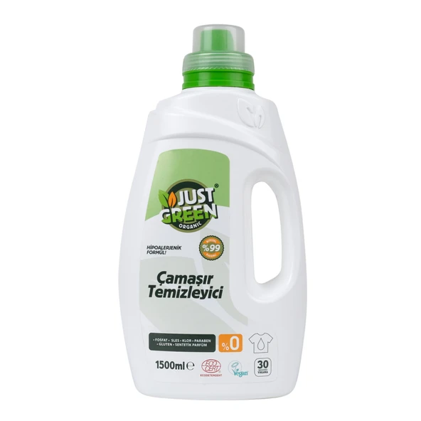 Just Green Organic Çamaşır Temizleyici 30 Yıkama 1.5 L