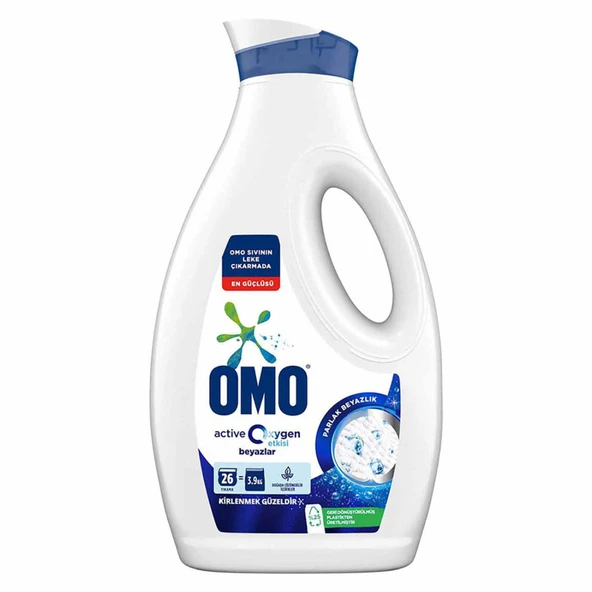 Omo Active Oxygen Etkisi Sıvı Çamaşır Deterjanı Beyazlar İçin 1690 ml