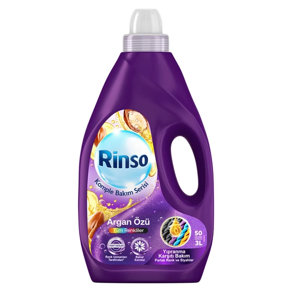 Rinso Sıvı Çamaşır Deterjanı Komple Bakım Serisi Renkliler 50 Yıkama 3 L