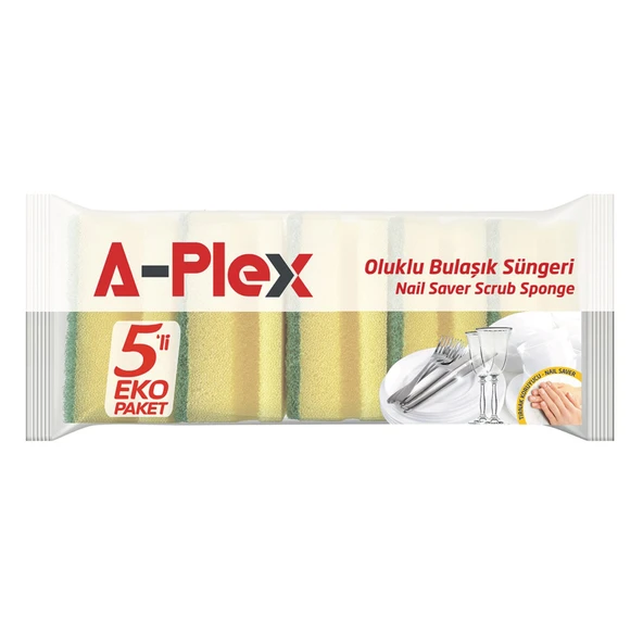 A-plex Oluklu Sünger 5'li