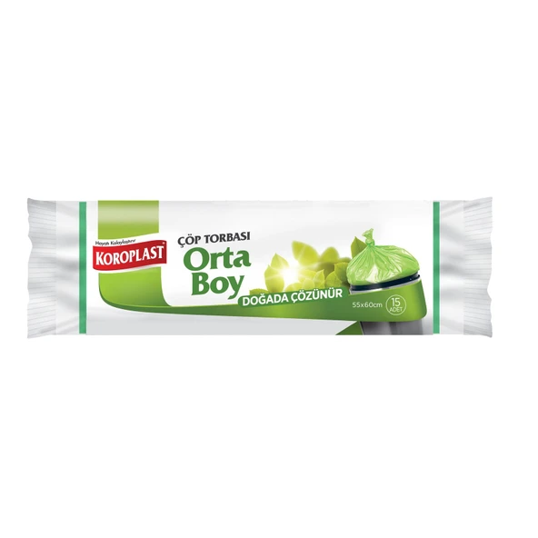 Koroplast Doğada Çözünür Çöp Tor Orta Boy 15 Adet
