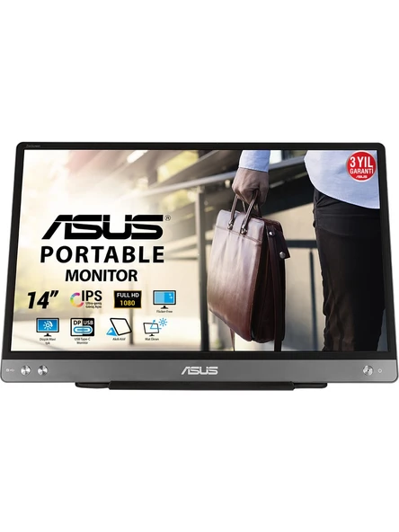 Asus ZenScreen MB14AC 14" 5 ms Full HD IPS 60 Hz Tasinabilir Monitör