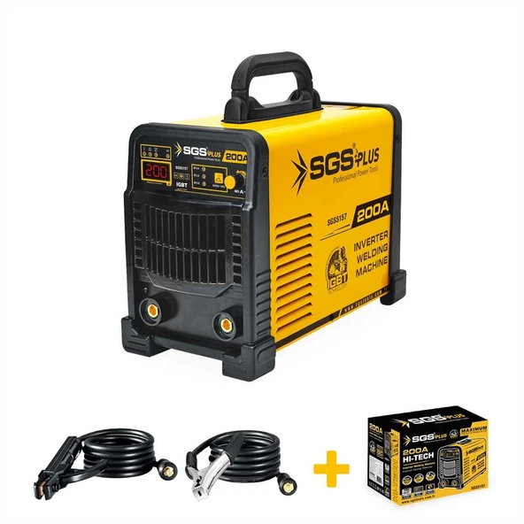 SGS5157 İnverter Kaynak Makinası 200 Amper 2.6 - 4mm Elektrod