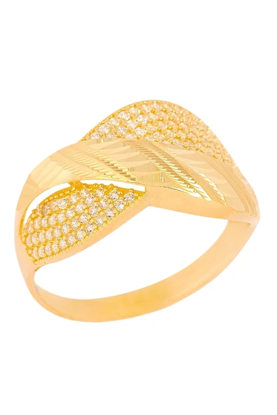 Cigold Taşlı Yüzük 14 Ayar Altın 3.00 Gr OA-C12101029141 - 2