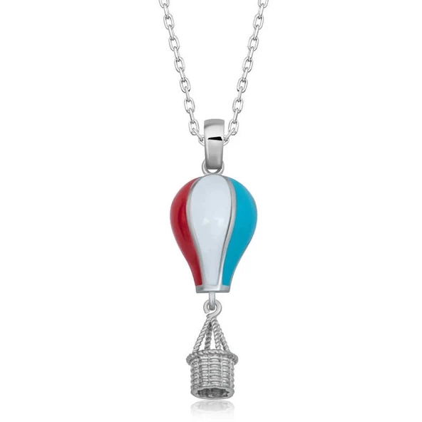 Gümüş Kapadokya Balon Kadın Kolye ürün görseli