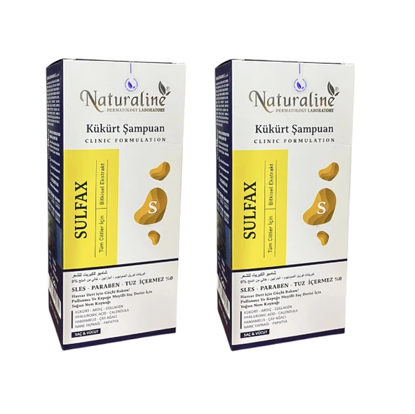 Naturaline 2 Adet Kükürt Saç ve Vücut Şampuanı 200 ml